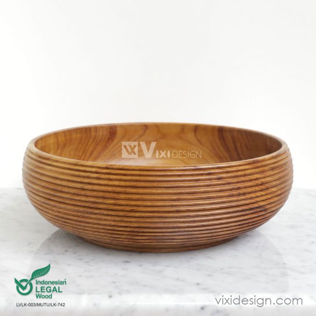 teak wooden bowl big hamburg