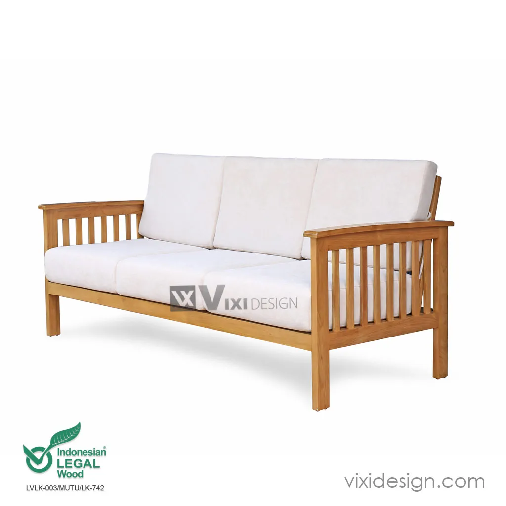 Bali Teak Outdoor Sofa Factory 3 Seaters