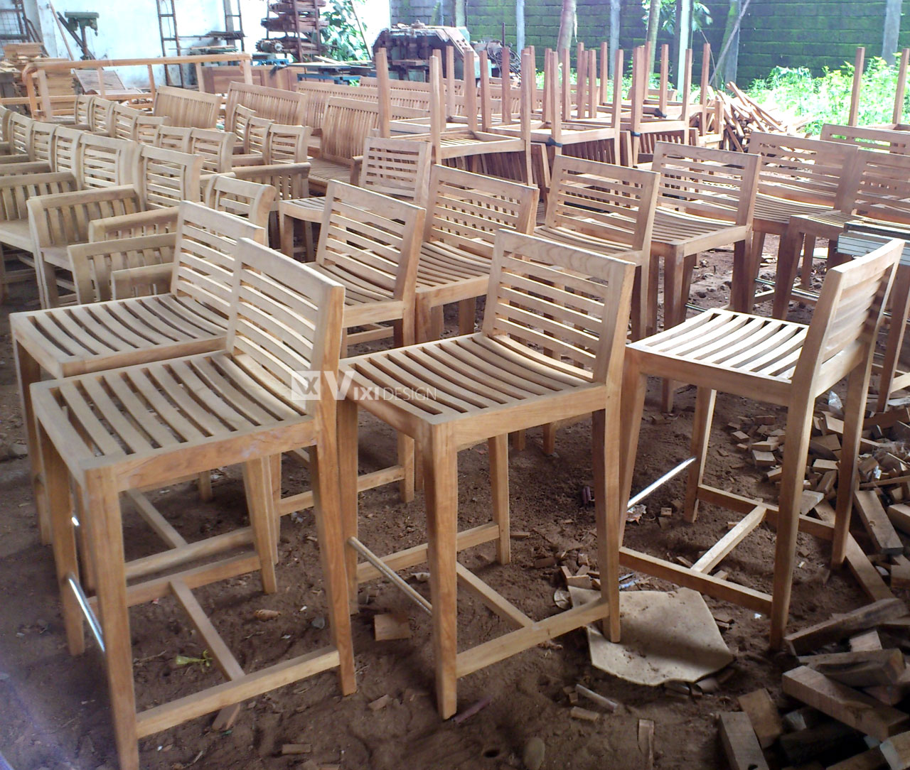 teak garden furniture manufacturer indonesia bar stool